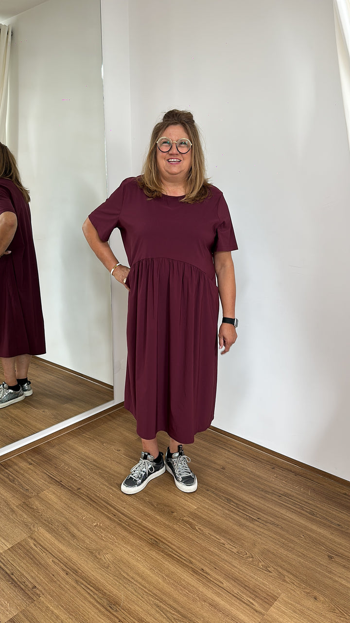 Lange jurk Bordeaux - Vera Meyer
