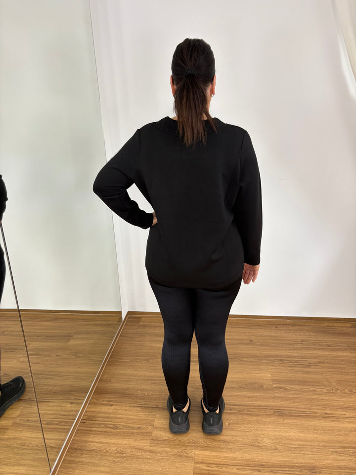 Black Sweatshirt - Vera Meyer