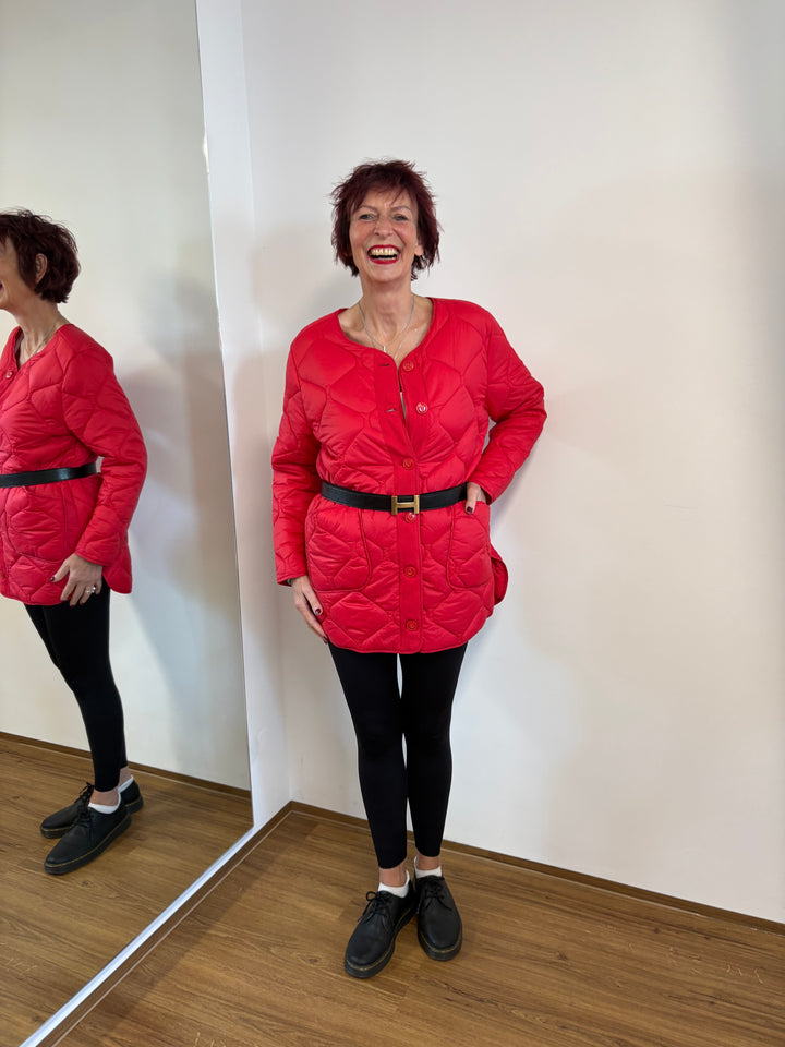 Red Quilted Jacket - Vera Meyer