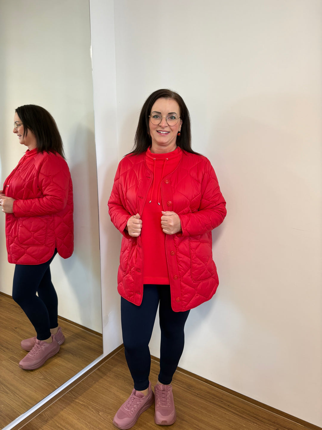 Red Quilted Jacket - Vera Meyer