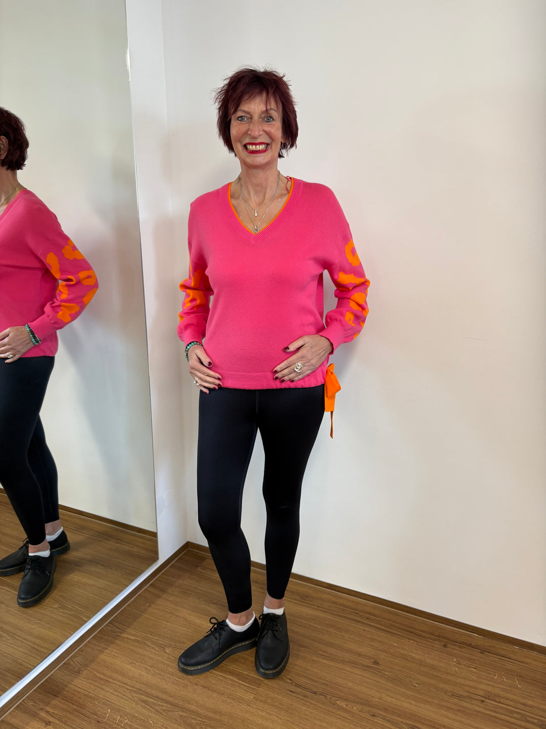 Colorful knit sweater - Vera Meyer