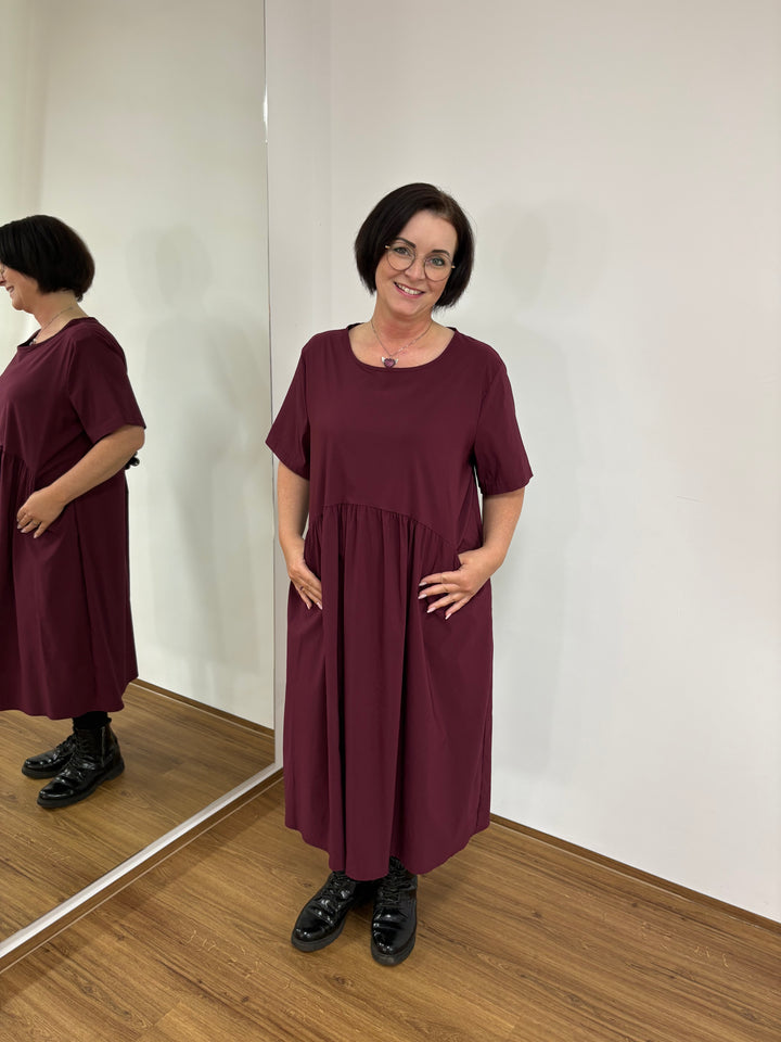 Lange jurk Bordeaux - Vera Meyer