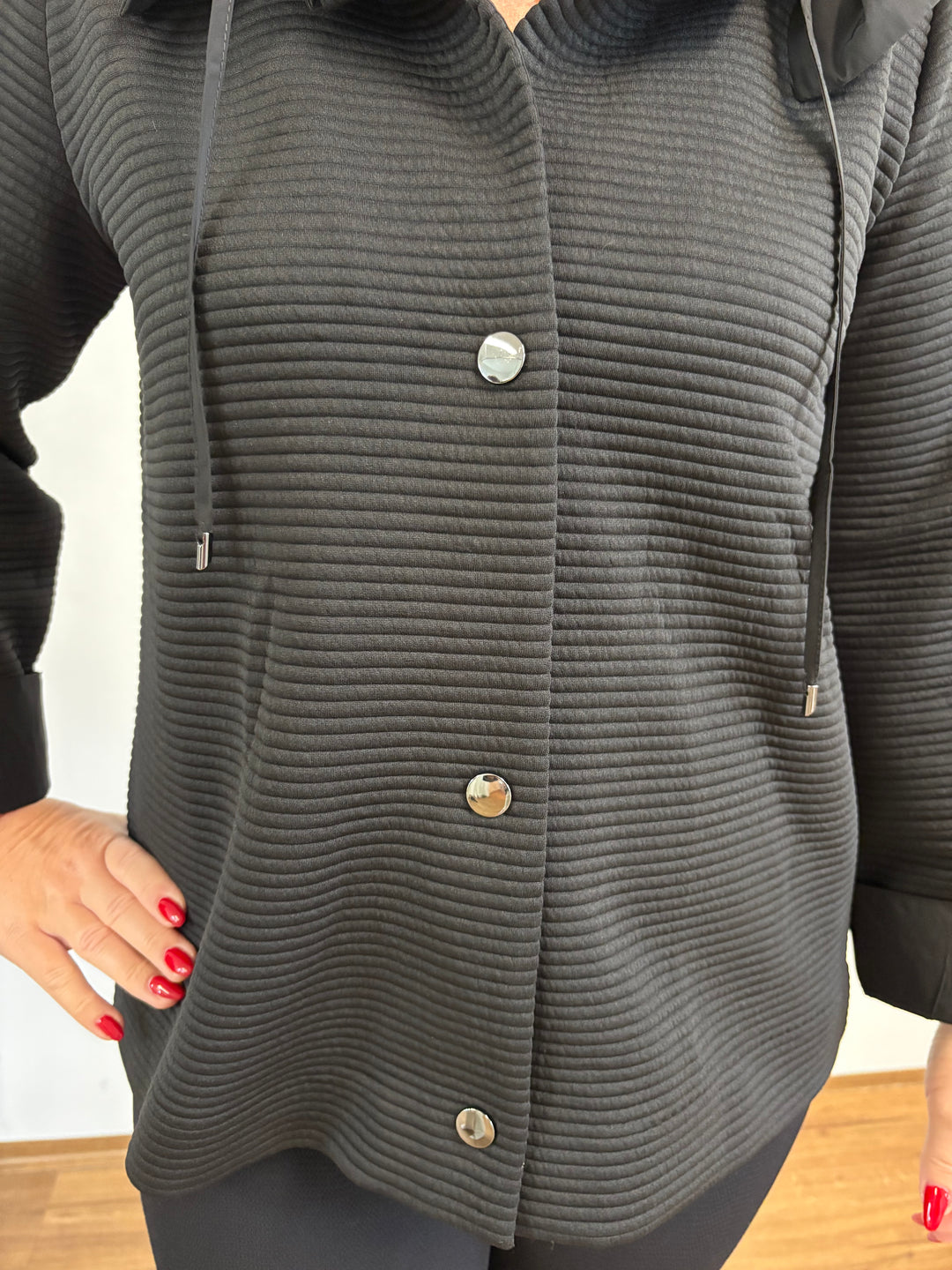 Schalkragenjacke Schwarz - Vera Meyer