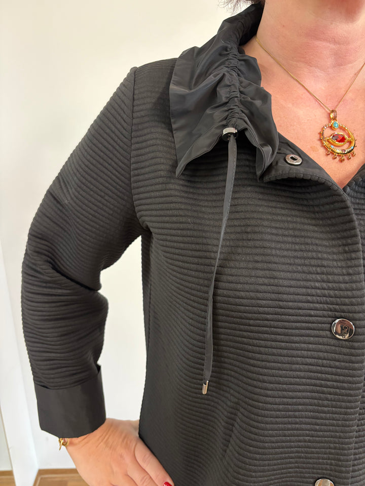 Schalkragenjacke Schwarz - Vera Meyer