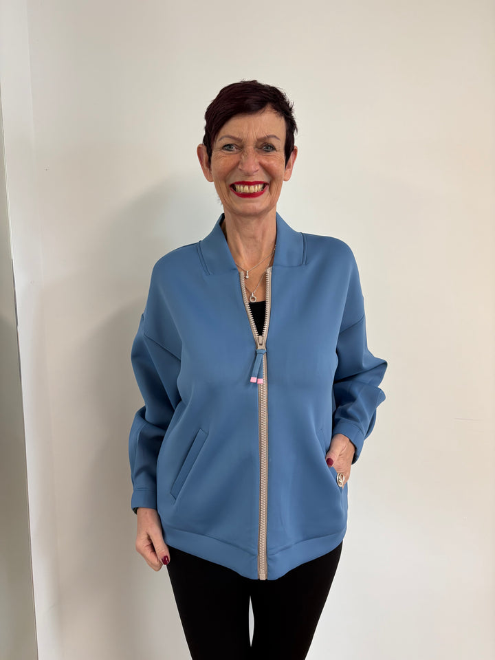 Blaue Reißverschlussjacke - Vera Meyer