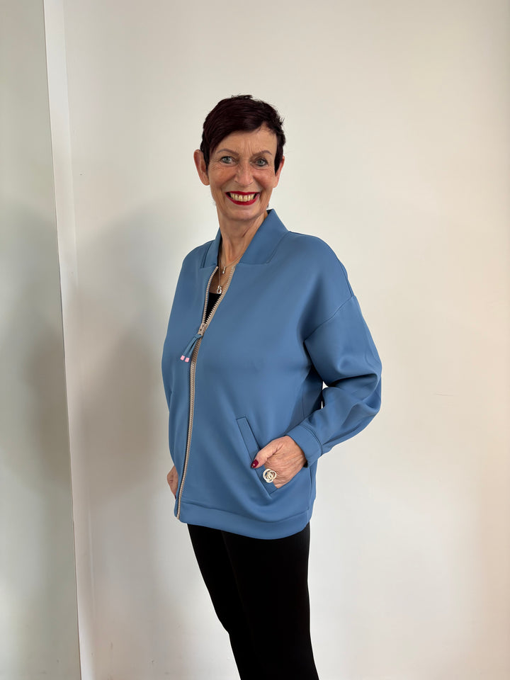Blaue Reißverschlussjacke - Vera Meyer