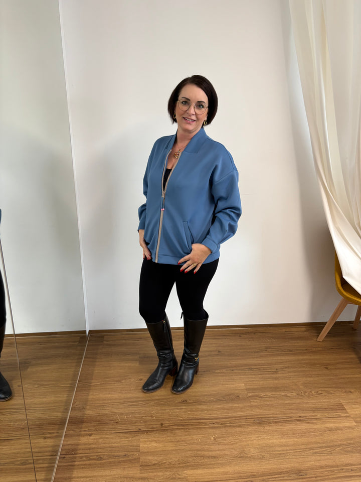 Blaue Reißverschlussjacke - Vera Meyer