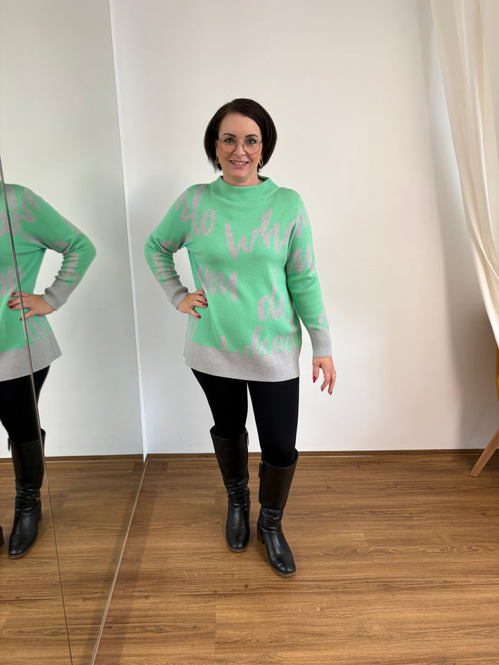 Grüner Strickpulli - Vera Meyer