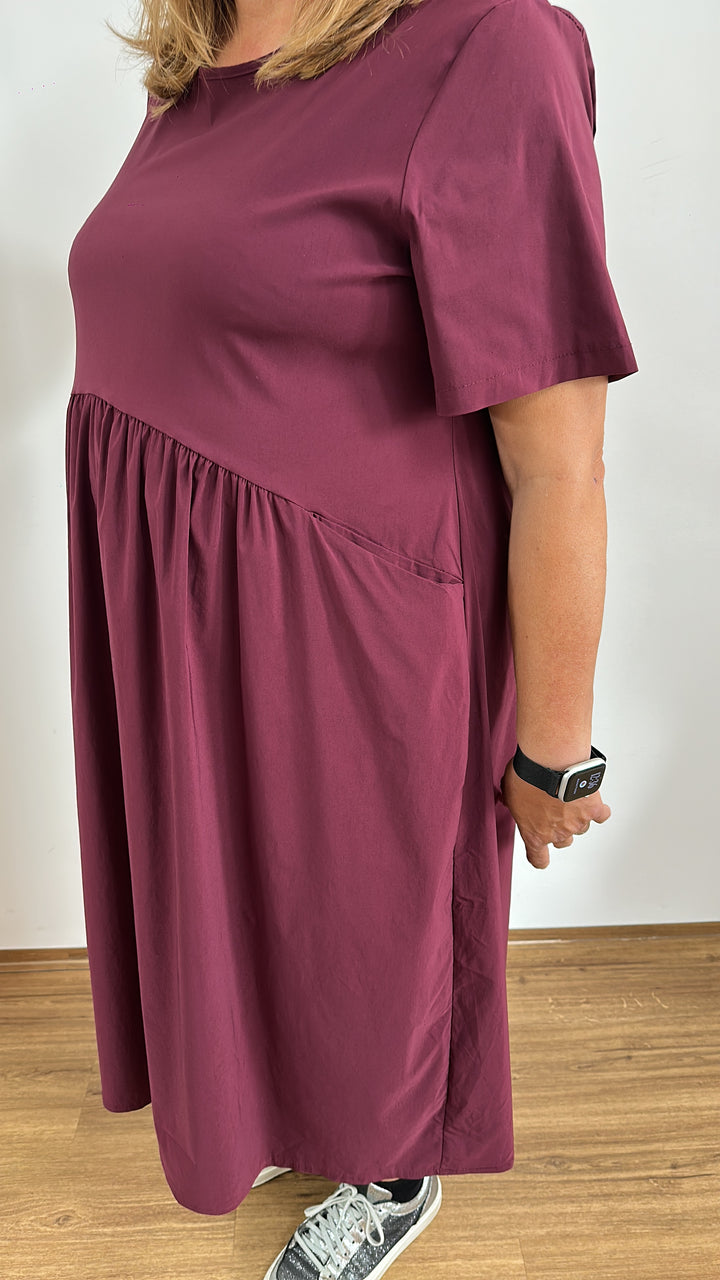 Lange jurk Bordeaux - Vera Meyer