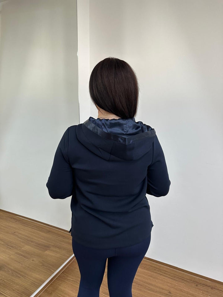 Blue hooded sweatshirt - Vera Meyer