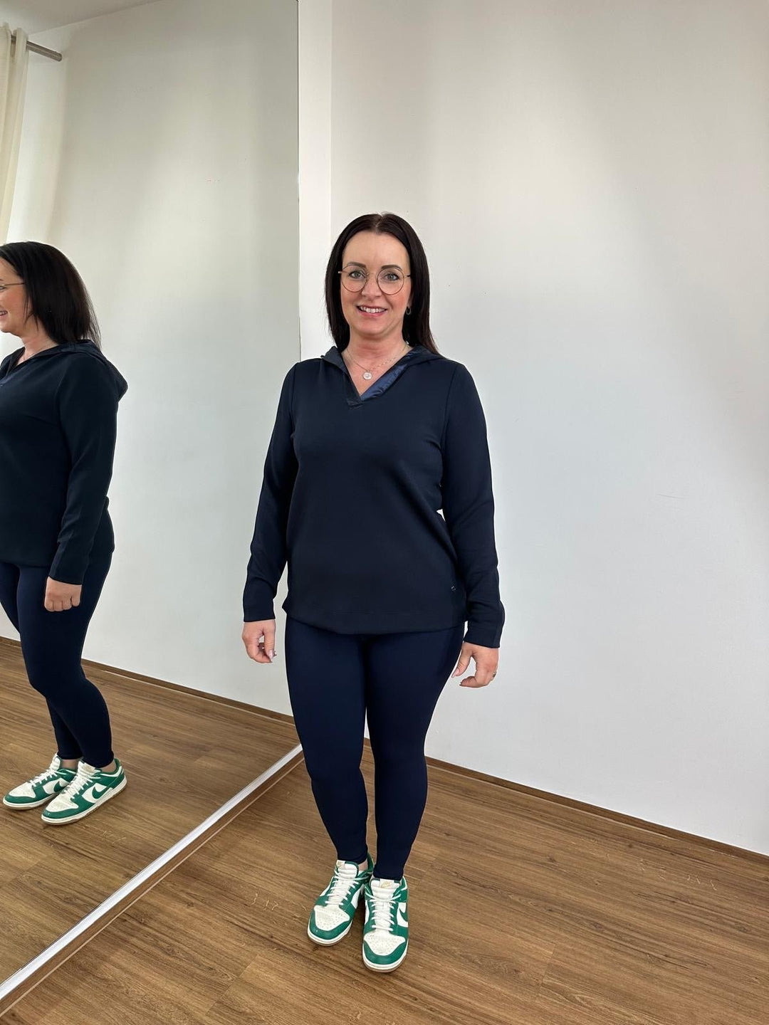 Blue hooded sweatshirt - Vera Meyer